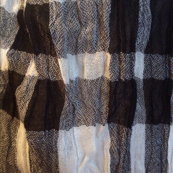 GAUZE WINDOW PANE SCARF UNISEX! - Picture 3 of 4