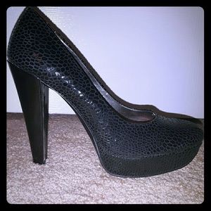 Black Calvin Klein pumps