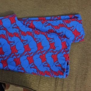 Lularoe Tall and Curvy TC Leggings with Rhinos