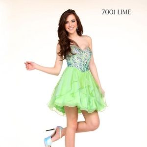 Green Vienna Mini Dress Size 8