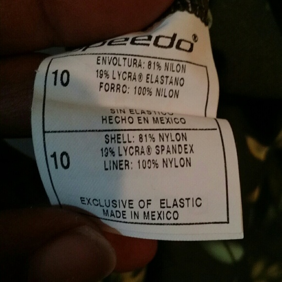 Speedo Hawaiian Print Racerback Swimsuit - Picture 4 of 5