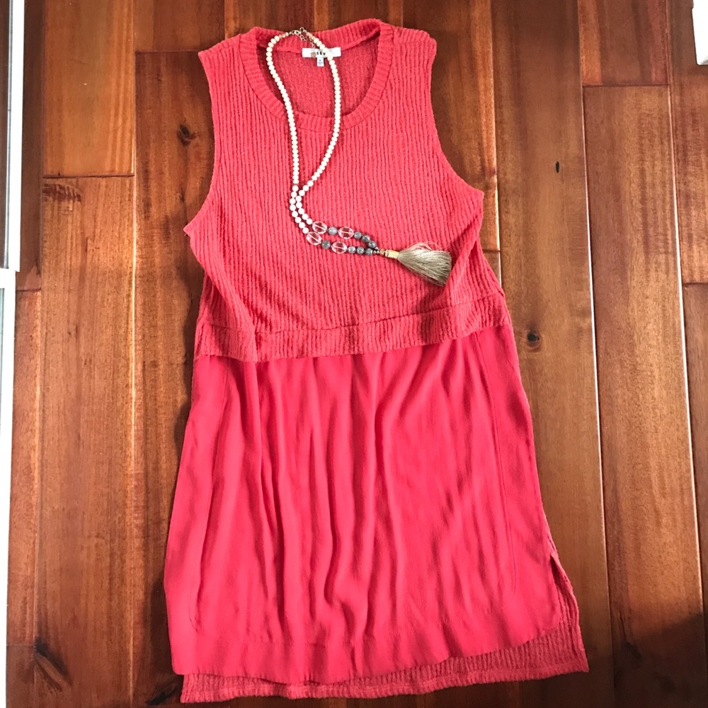 Anthropologie coral tunic