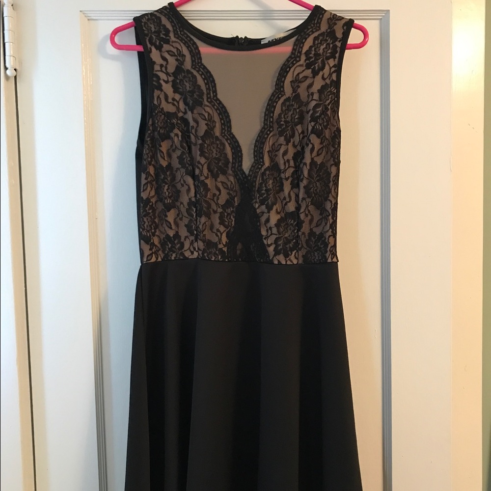 Black Lace Party Dress