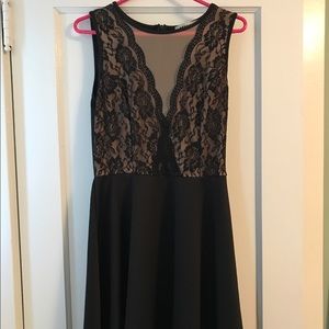 Black Lace Party Dress