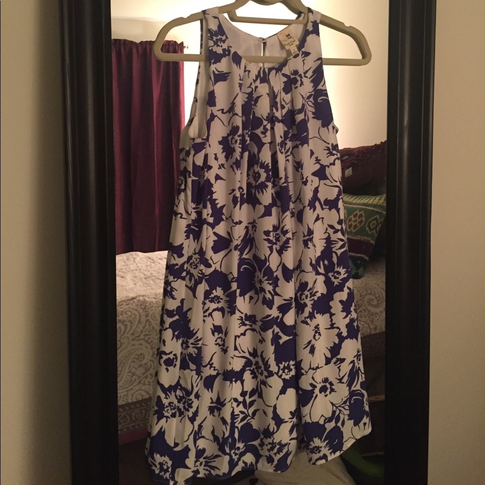 White and Purple Dress