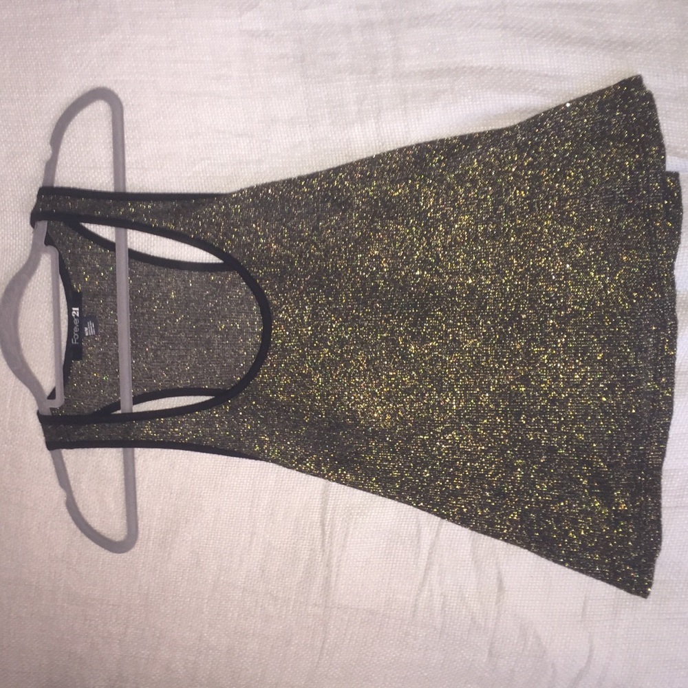 Gold sparkle top