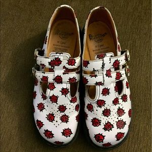 Dr. Martens Ladybug T-strap shoes, UK 8/US 10-10.5