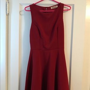Wine Red Cocktail Dress