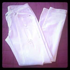 Cabi Destructed Slim Boyfriend Jeans