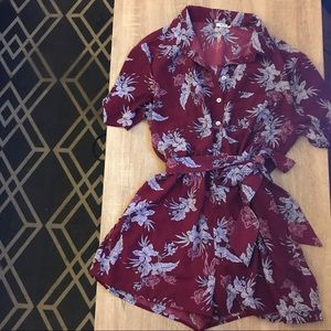 Kimchi Blue Tropical Romper