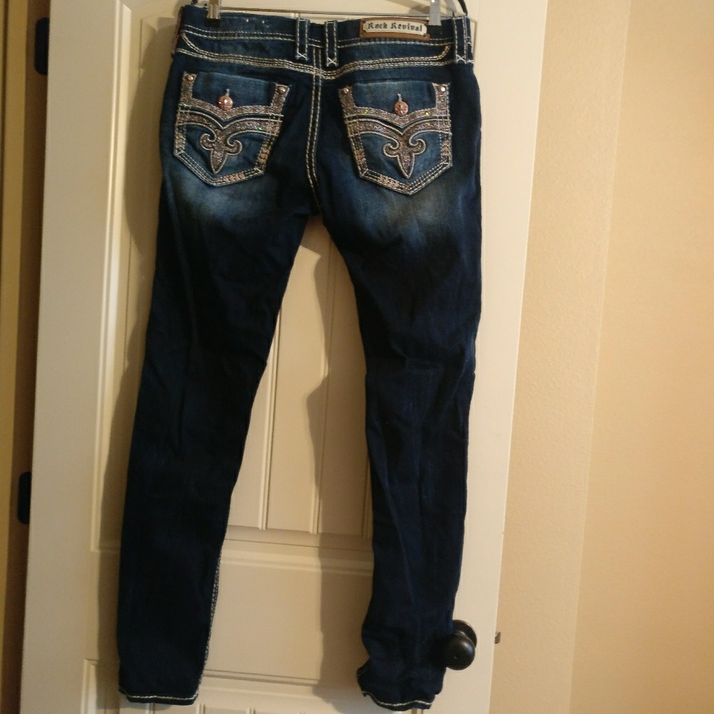 Sold NWOT Rock Revival  skinny jeans - Picture 3 of 6