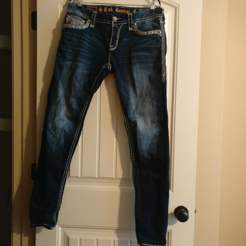 Sold NWOT Rock Revival  skinny jeans - Picture 5 of 6