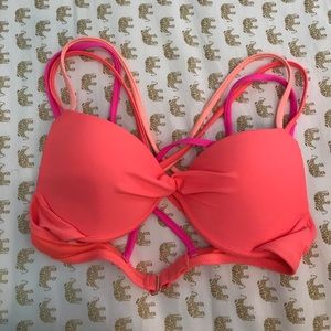 Neon push up Bikini top