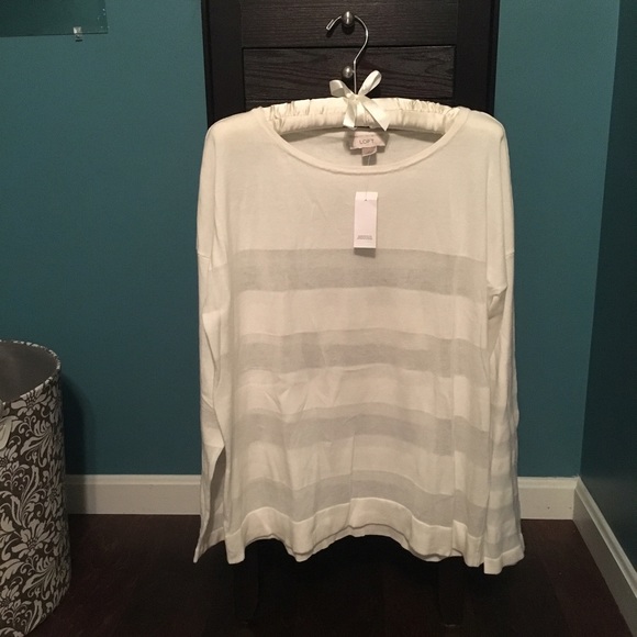 Loft Off White Light Sweater / Top - Picture 1 of 2