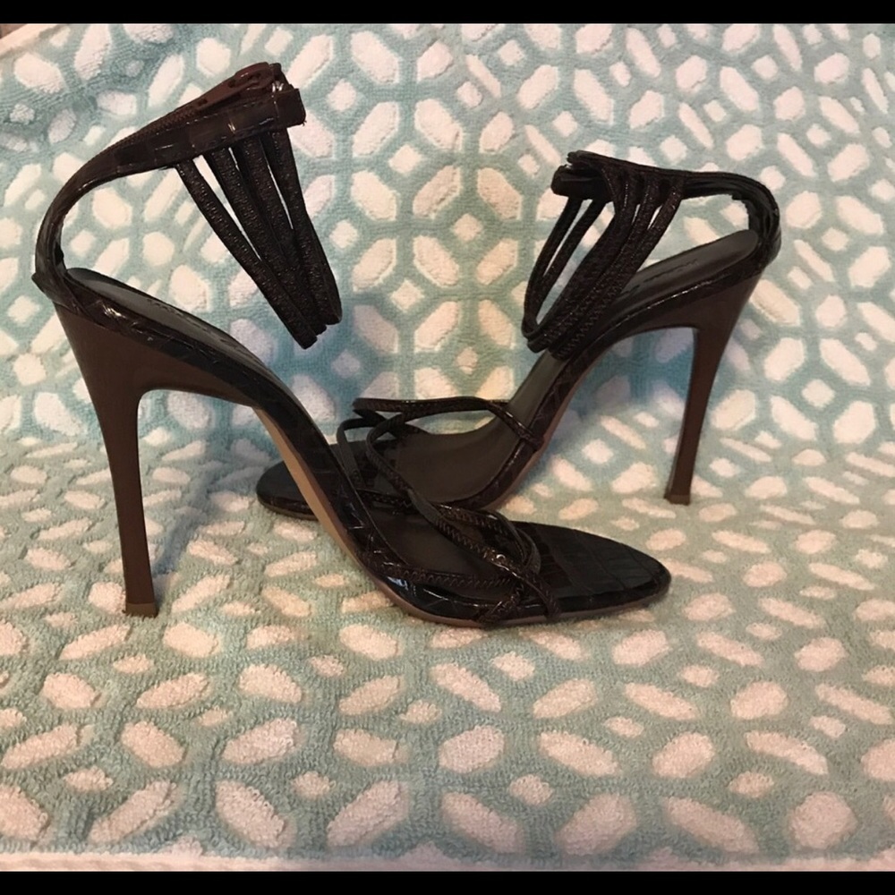 Michael Antonio Snakeskin High Heel Sandal