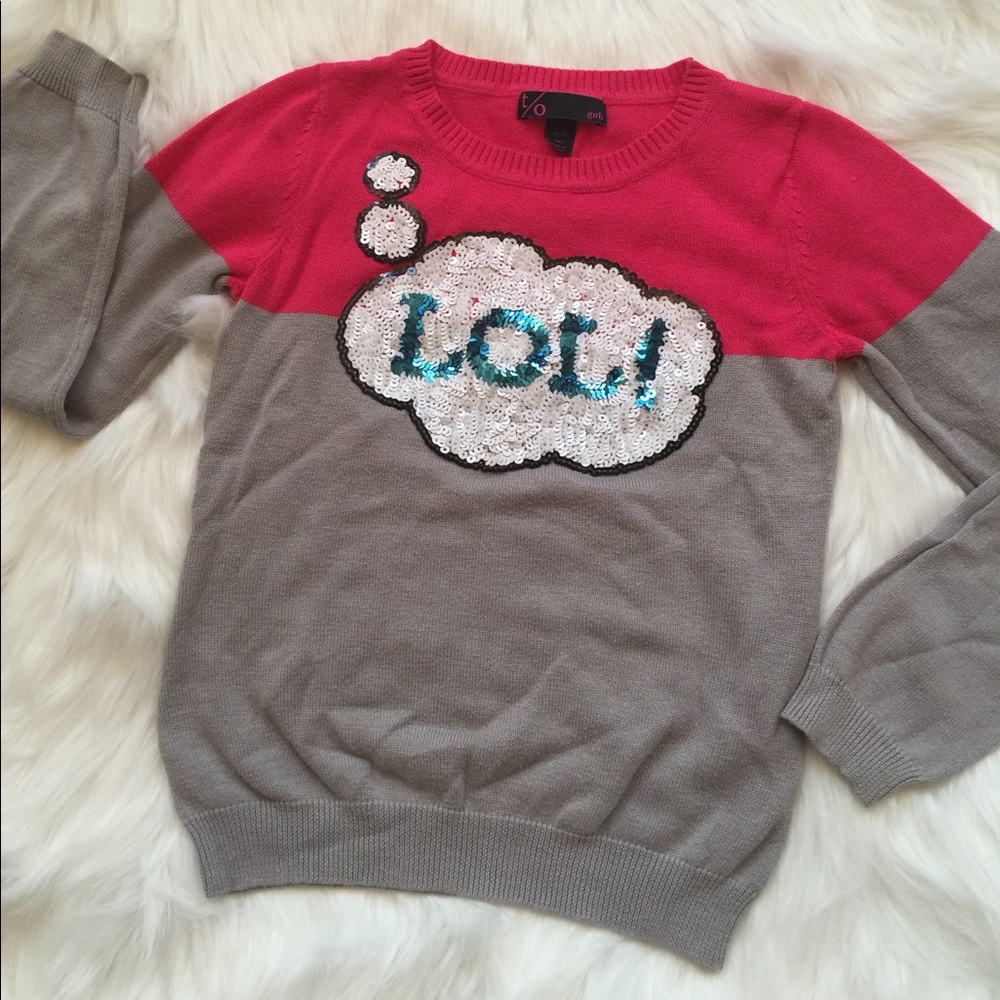 Girls pull over sweater