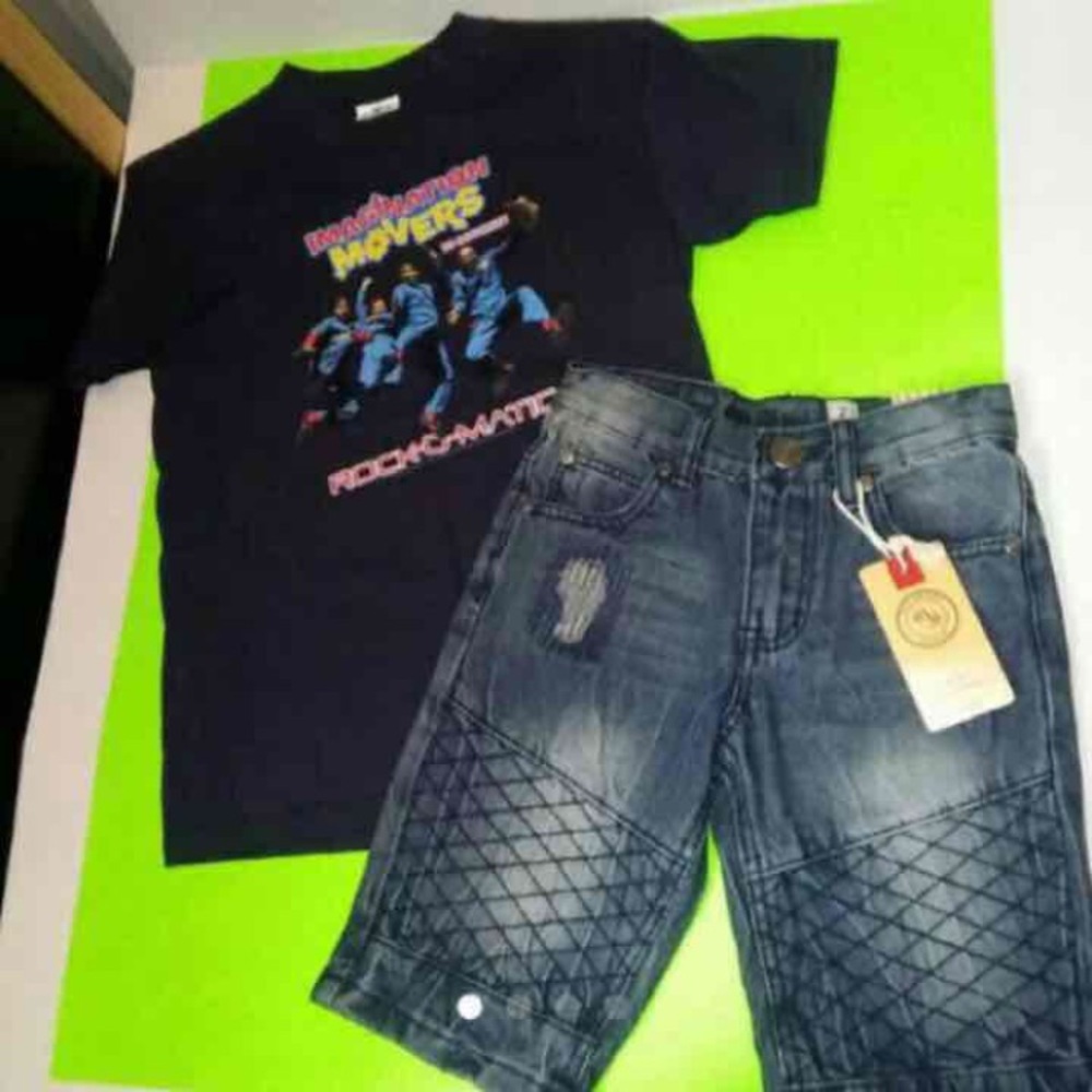 New 2pc Boys Old Skool Set Sz 7
