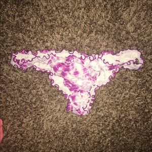Tie dye itsy ruffle swim bottoms Victoria's Secret