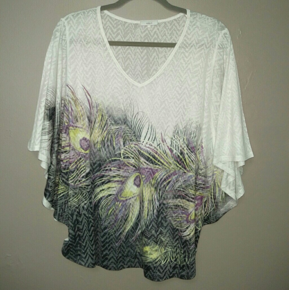 Flowy purple flowers top