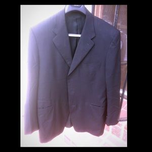 Canali, 3-button black jacket.