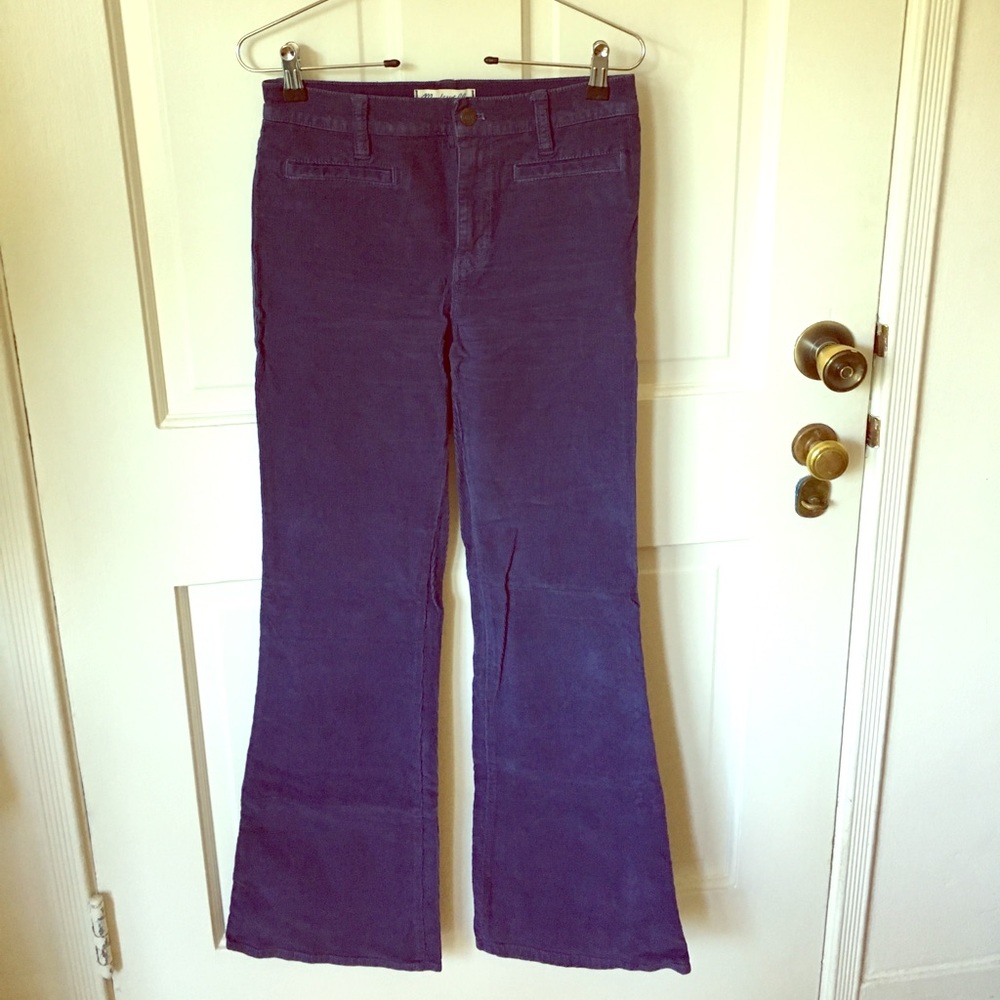 Madewell Flea Market Flare Corduroy Blue 26