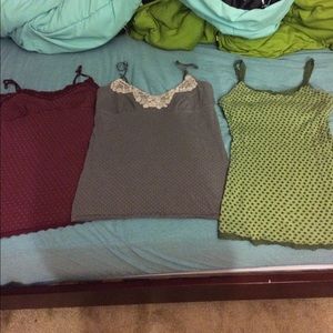 3 tank top bundle of Polka dot small/med