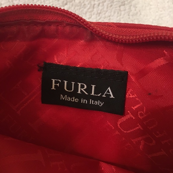 Authentic red Furla purse. Fabric. - Picture 4 of 5