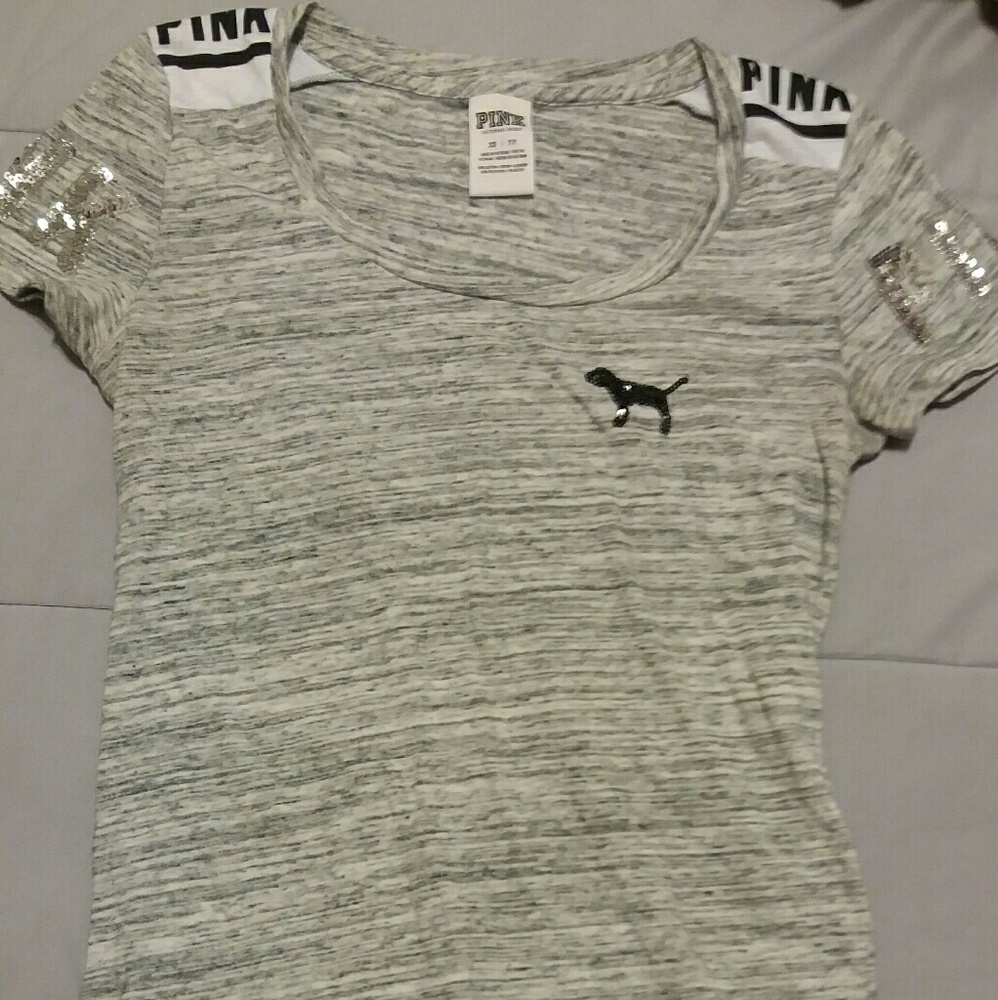 Pink bling tee