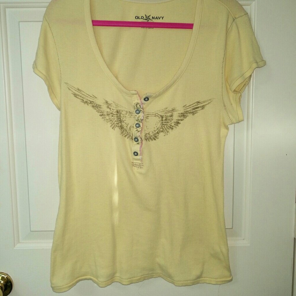 Rock n roll style graphics top