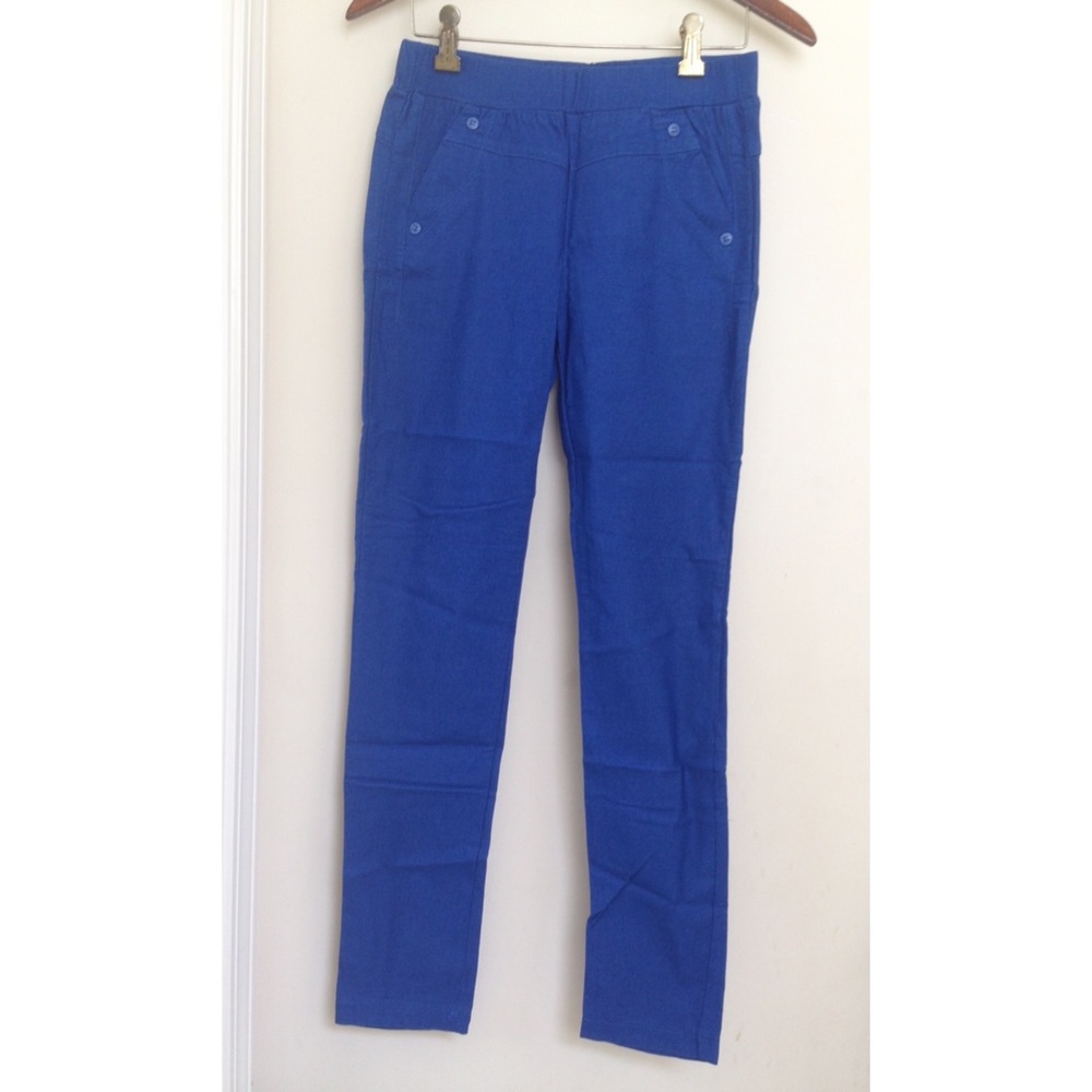 Blue skinny pants