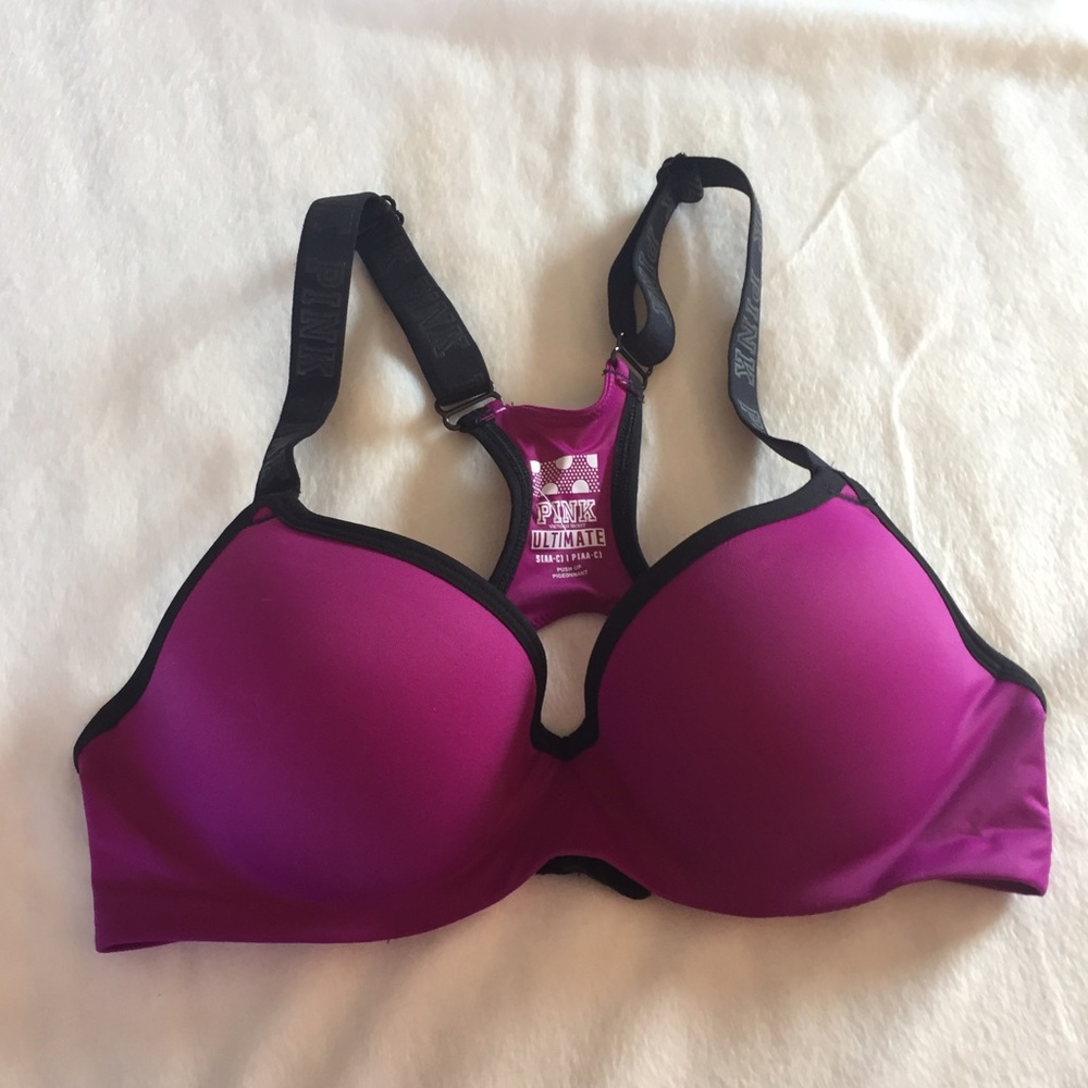 VS [PINK] ultimate Purple Push Up Bra