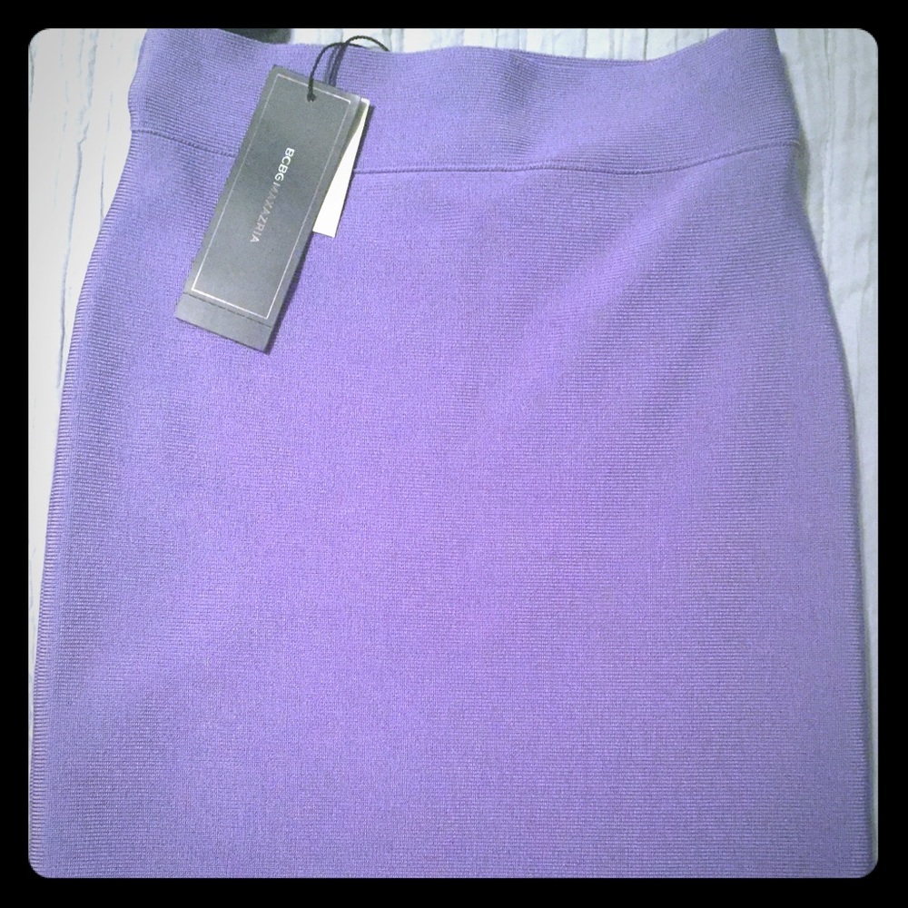 BCBG lavender body on skirt