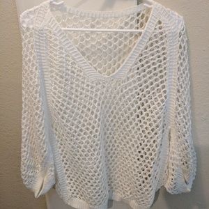 Casual beach wear see through top small-medium