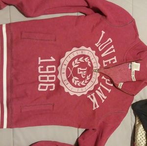 VS Pink 1/4 zip hoodie