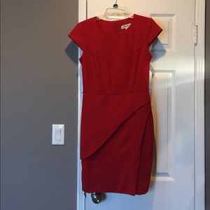 Structured Business Dress with Wrap details