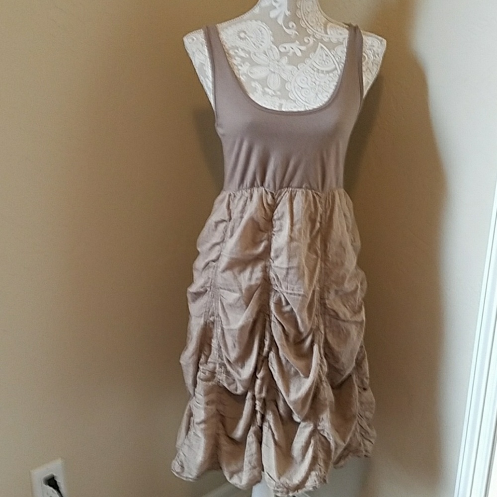 Super cute tank dress with gathered skirt