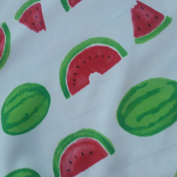 Watermelon Print Baseball Fruit Tee Size Medium - Picture 4 of 6