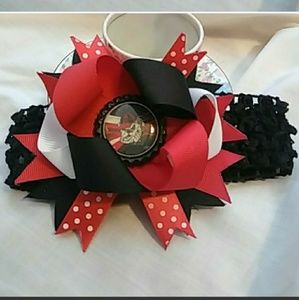 UGA headband bow
