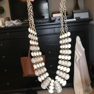 Necklace with gold and bling! Statement piece