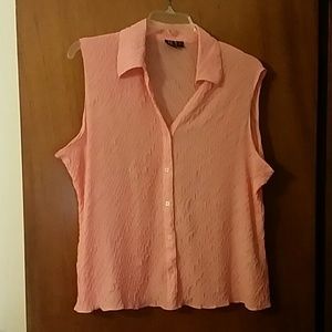 Women's Plus Size Sleeveless Top 2X