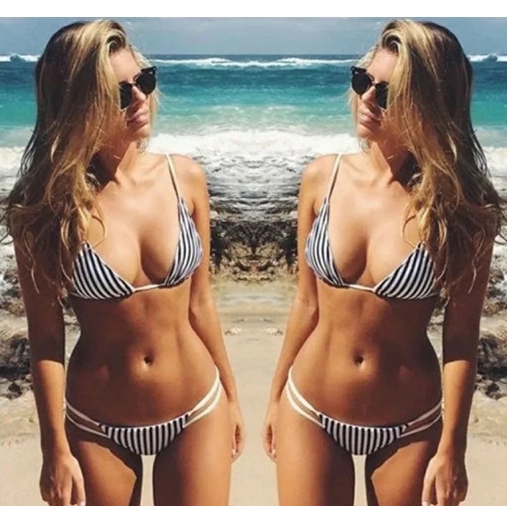 🆕 Stripped Bikini Set