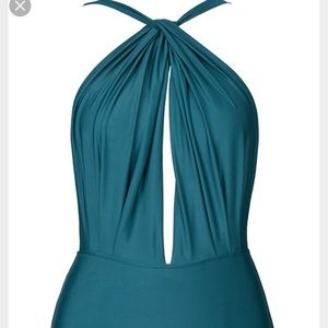 NWT Cupshe Deep Plunge One Piece swimsuit size M