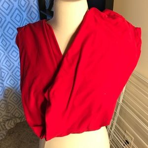 Lula Roe Tall and Curvy Red Leggings