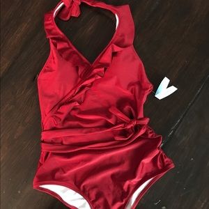 NWT Cupshe Falbala One Piece Swimsuit size S