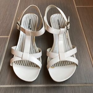 ❌DONATED❌ Montego Bay White Wedge Strappy Sandals