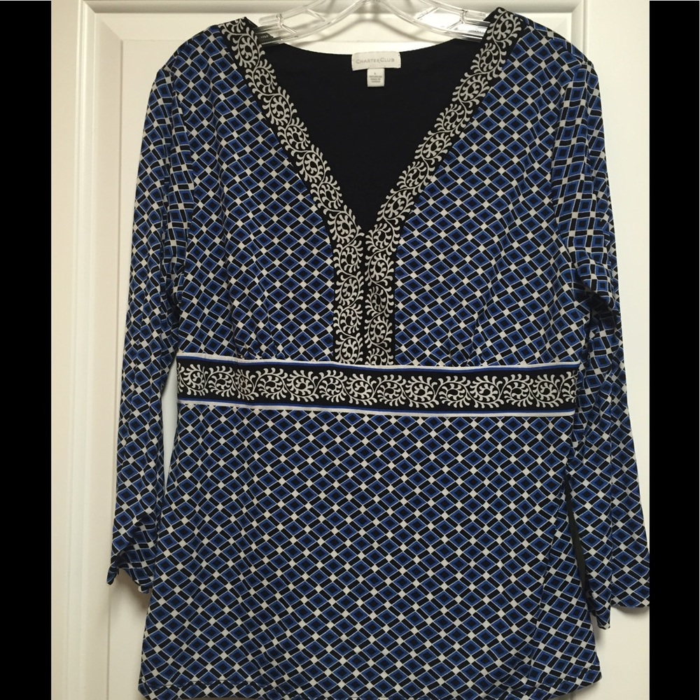 Charter Club Top - lined $7