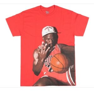 Official 3 Peat Red Micheal Jordan Tee