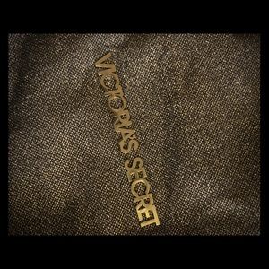 Victoria secret sparkly zip up bag