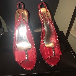 Kate Preston studded bow platforms