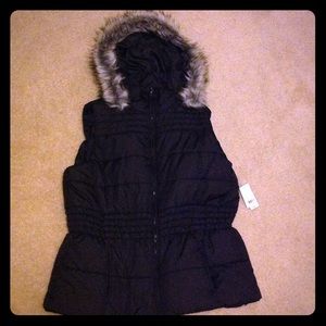NWT NY&Co XL Black Vest !